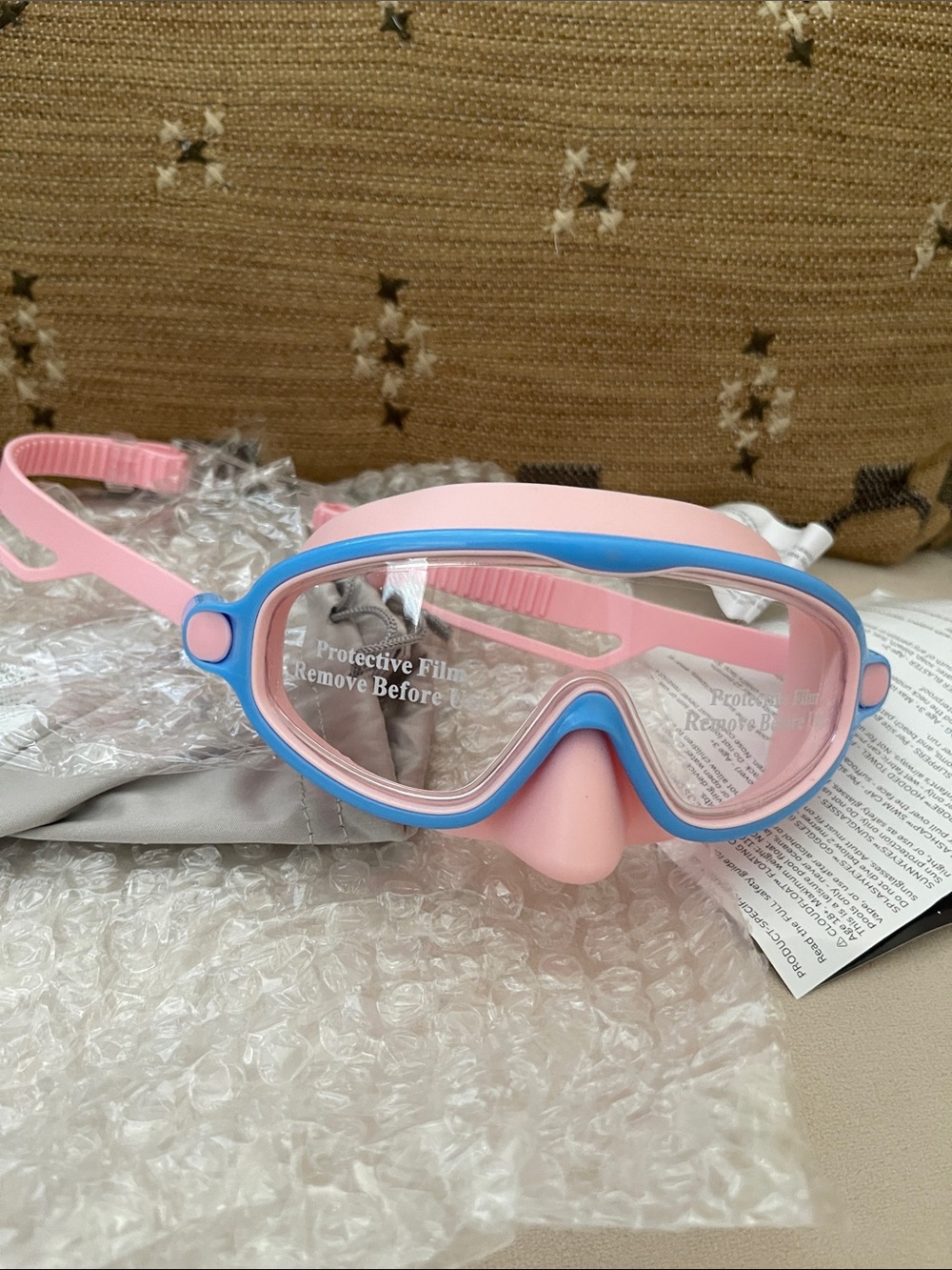 Blumi Kids Pink and Blue Swim Goggles